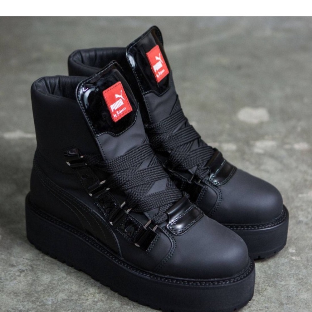 Fenty Puma by Rihanna Leather Sneaker Boot - Picture 3 of 8
